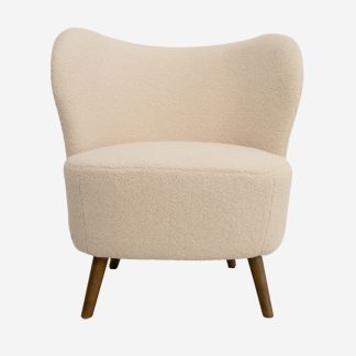 Teddy Upholstered Arm Chair, Cream