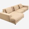 Kayala Sofa, 3.5 Seater with Left Chaise Lounge , Beige