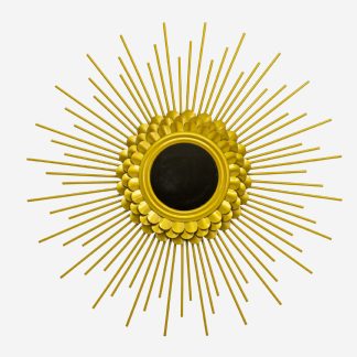 Wall Mirror Cassandra, Metal Gold
