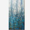 Ocean Hand Painted Wall Art, Blue