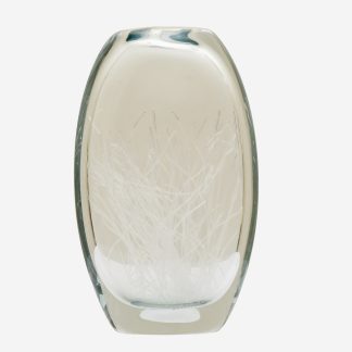 Thread Glass Vase Large, Clear