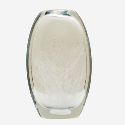 Thread Glass Vase Large, Clear