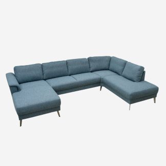 Paula Corner Sofa with Right Chaislounge, Dark Blue