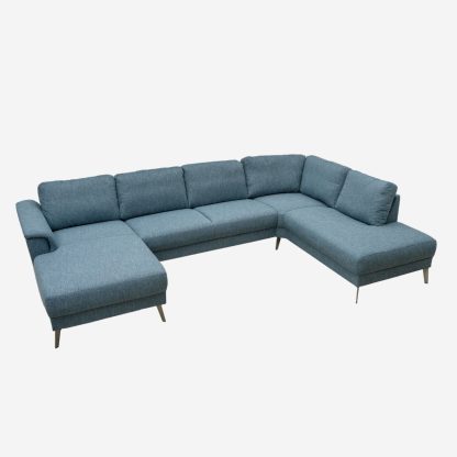 Paula Corner Sofa with Right Chaislounge, Dark Blue