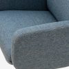 Easy  Recliner Chair with pouf seat, Blue