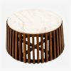 Verla Marble  Coffee Table, White Marble
