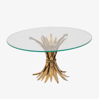 Estonia Glass Cake Stand, Antique Gold