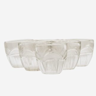 Garland Cut Thick Votive Set of 4, Glass
