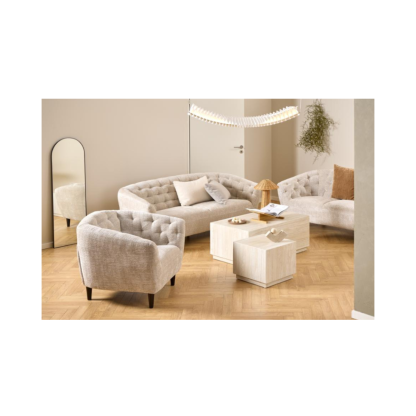 Ria Elegant & Modern Sofa, 3 Seater, Beige