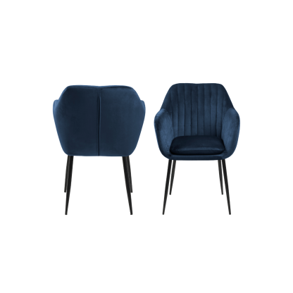 Emilia Luxurious Dining Chair, Royal Blue