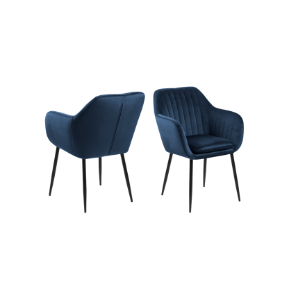 Emilia Luxurious Dining Chair, Royal Blue
