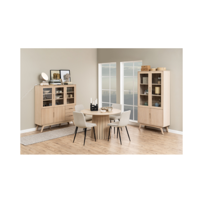 Becca Dining Chair, Light Beige