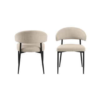 Edina Dining Chair, Light Beige