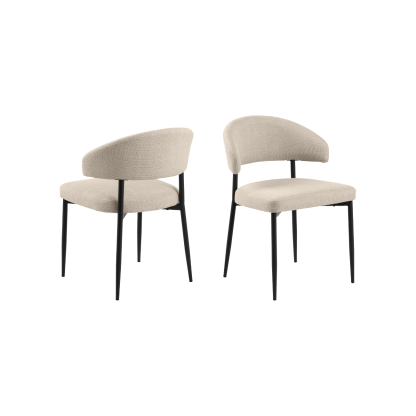 Edina Dining Chair, Light Beige