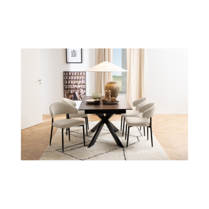 Edina Dining Chair, Light Beige