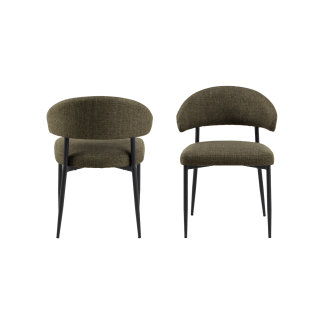 Edina Dining Chair, Olive Green