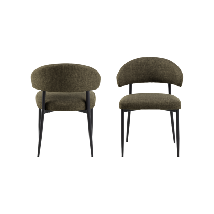 Edina Dining Chair, Olive Green