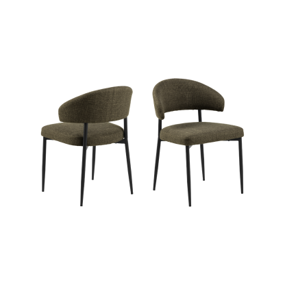 Edina Dining Chair, Olive Green