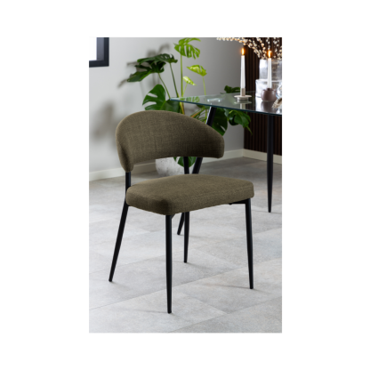 Edina Dining Chair, Olive Green