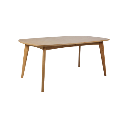 Marte Solid Wood Dining Table, Brown