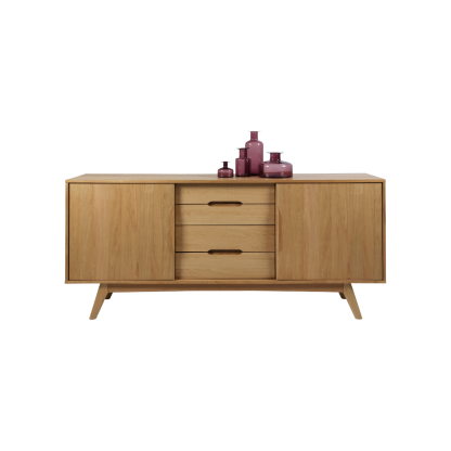 Marte Solid Wood Buffet Board, Brown