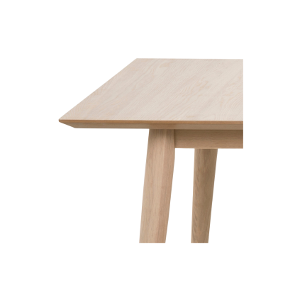 Century Solid Wood Dining Table, Beige