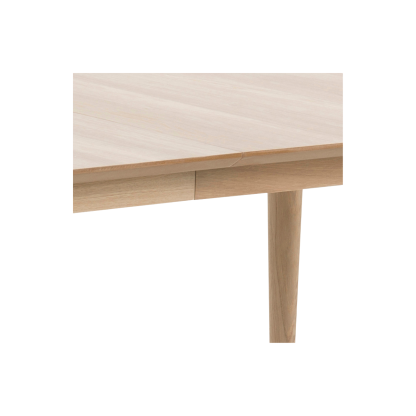 Century Solid Wood Dining Table, Beige