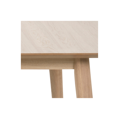 Century Solid Wood Dining Table, Beige