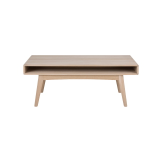 Marte Solid Wood Coffee Table, Beige