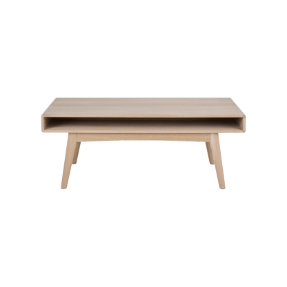 Marte Solid Wood Coffee Table, Beige