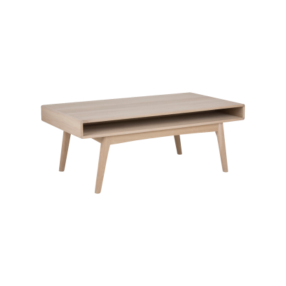 Marte Solid Wood Coffee Table, Beige