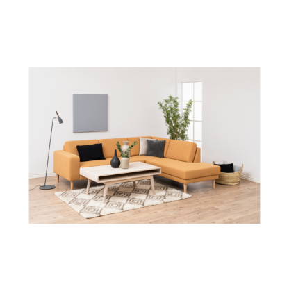 Marte Solid Wood Coffee Table, Beige