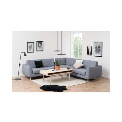 Marte Solid Wood Coffee Table, Beige