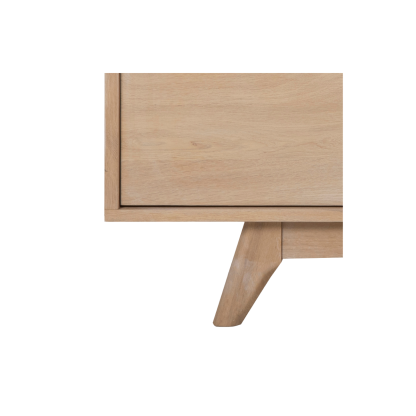 Marte Solid Wood TV Table, Beige
