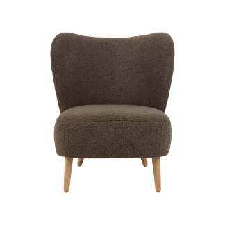 Elmont Modern Lounge Chair, Brown