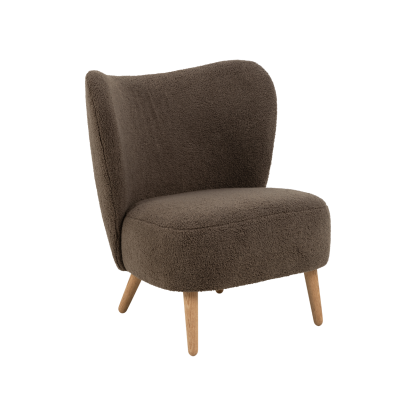 Elmont Modern Lounge Chair, Brown