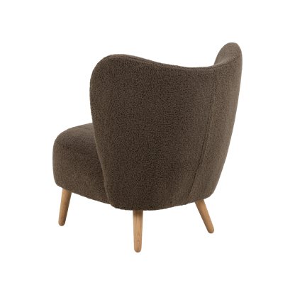 Elmont Modern Lounge Chair, Brown