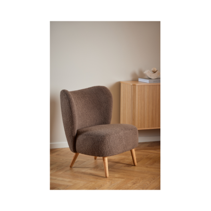 Elmont Modern Lounge Chair, Brown