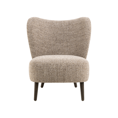 Elmont Modern Lounge Chair, Mocca