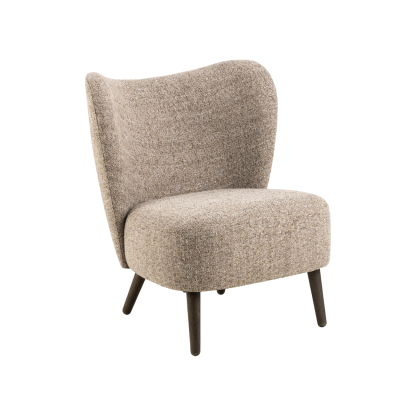 Elmont Modern Lounge Chair, Mocca