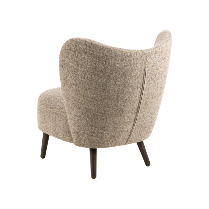 Elmont Modern Lounge Chair, Mocca