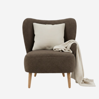 Elmont Modern Lounge Chair, Brown