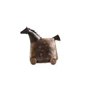 Antique Horse Wood & Metal