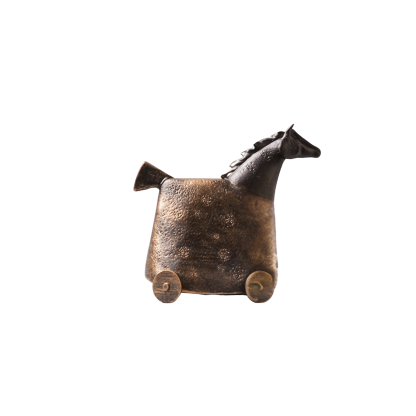 Antique Horse Wood & Metal