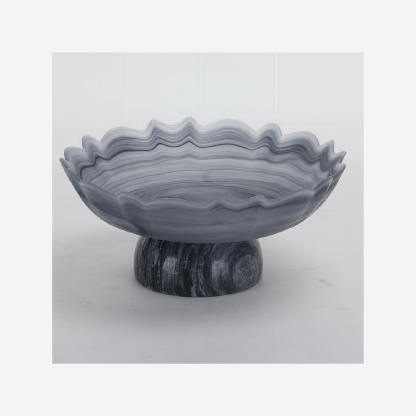 Glass Marble Vase Large