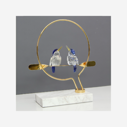 Deco Humming Bird Crystal Figuirine