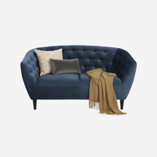Ria Elegant & Modern Sofa, 3 Seater, Royal Blue