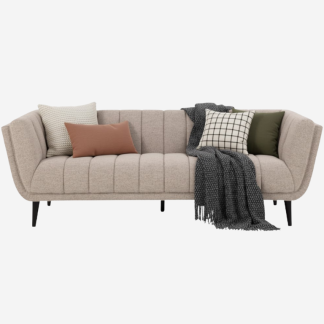 Tampa Elegant Sofa, 3 Seater, Beige