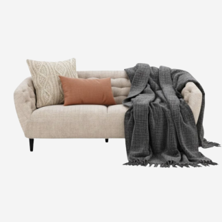 Ria Elegant & Modern Sofa, 3 Seater, Beige