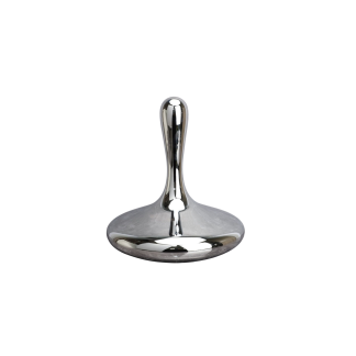 Garce Glass Tear Drop Sculptures Modern Elegance Large, Glass Silver